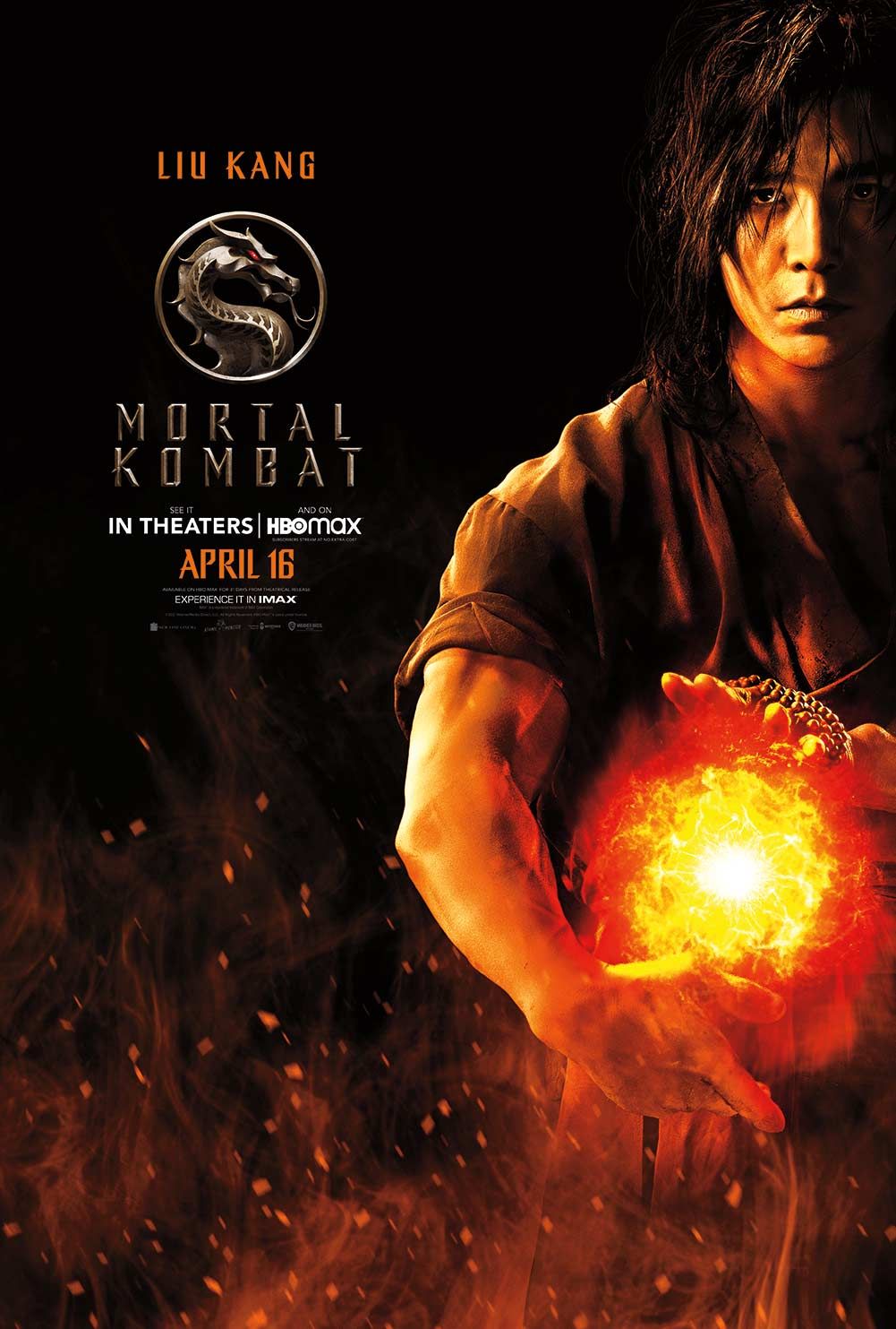 Ludi Lin as Liu Kang in "Mortal Kombat." © Warner Bros.