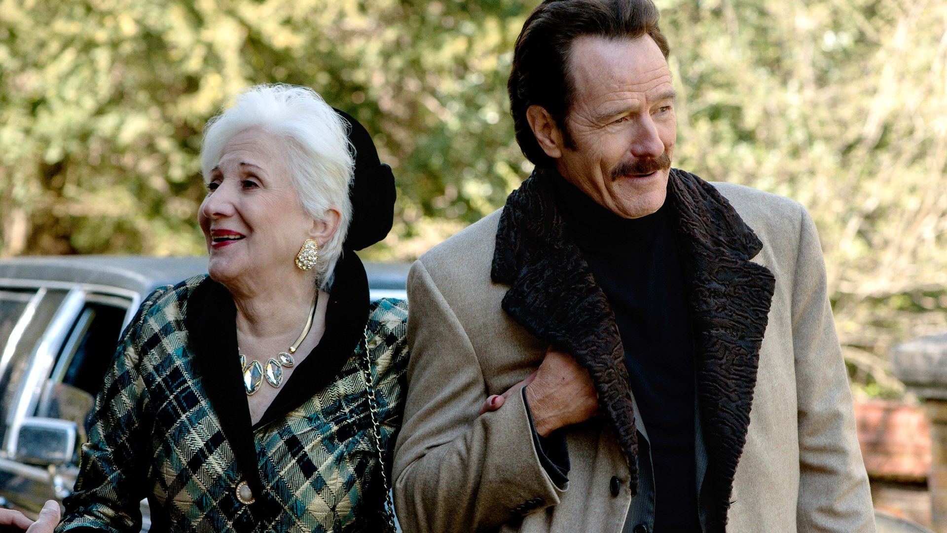 THE INFILTRATOR, from left: Olympia Dukakis, Bryan Cranston, 2016.