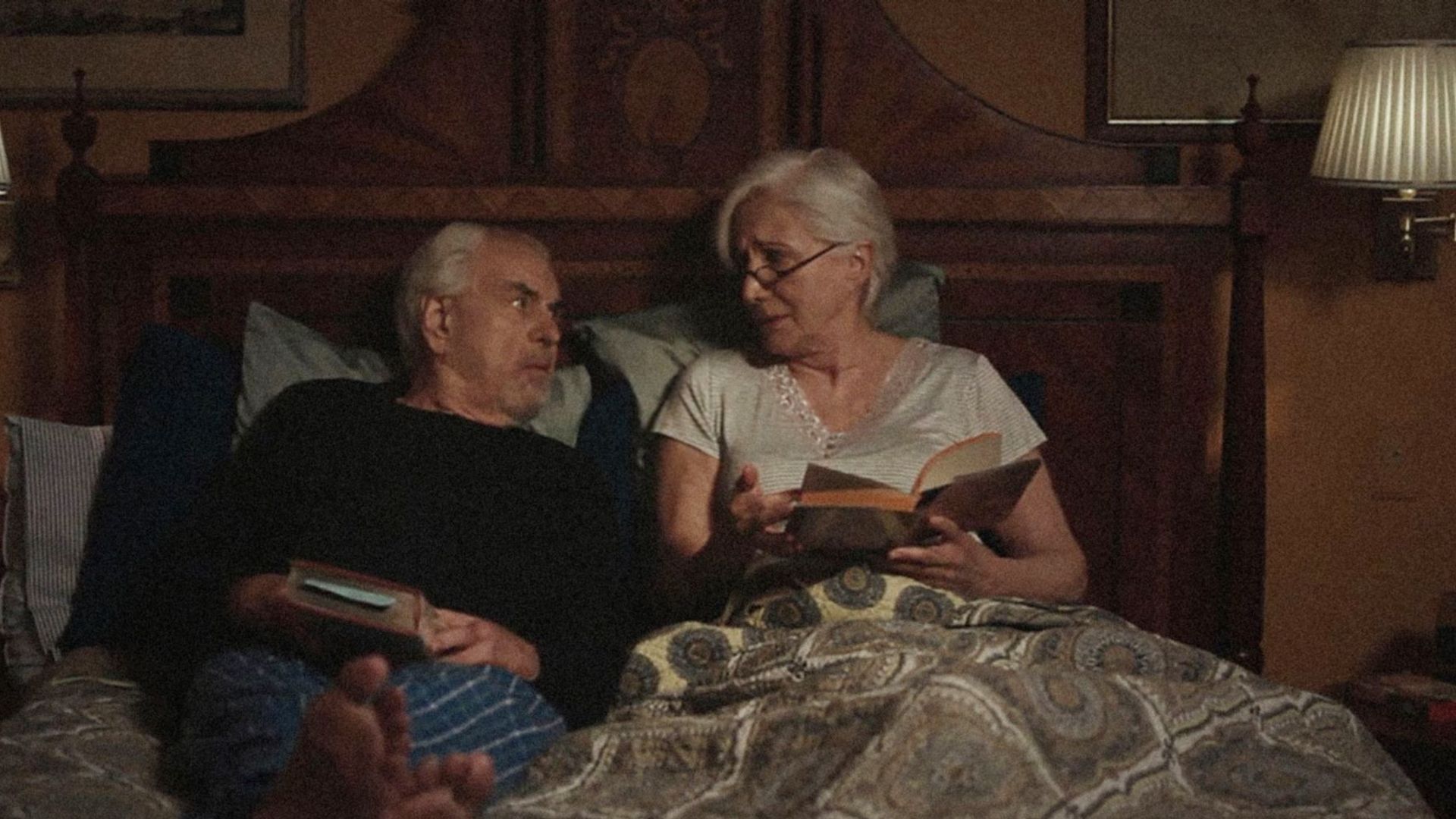 EMILY & TIM, (aka OUTLIVING EMILY), from left: Louis Zorich, Olympia Dukakis, 2015.