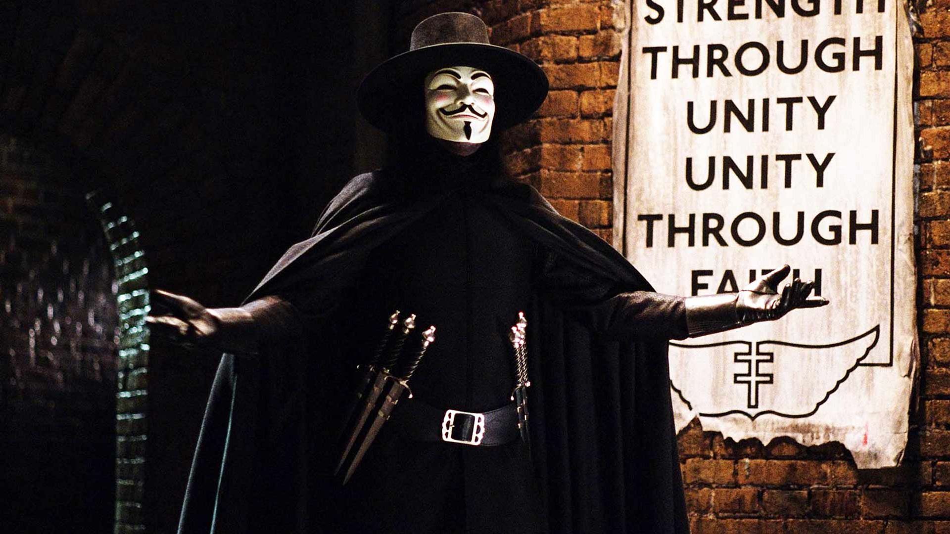 Hugo Weaving in "V for Vendetta."
