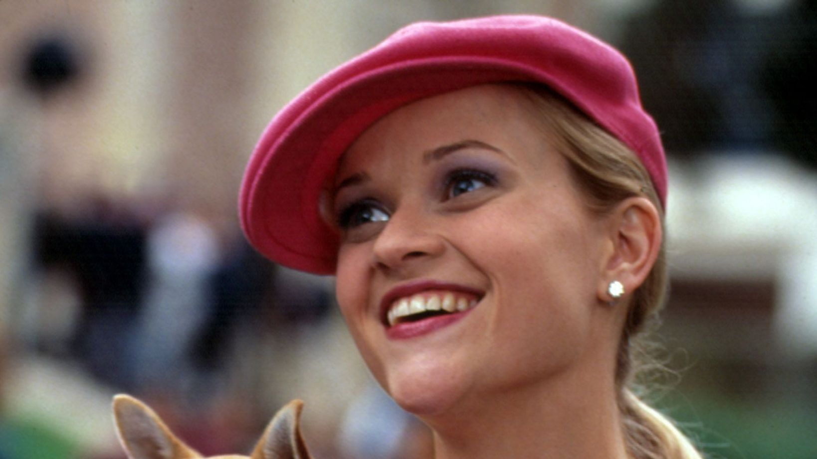 Reese Witherspoon and Bruiser in "Legally Blonde."
