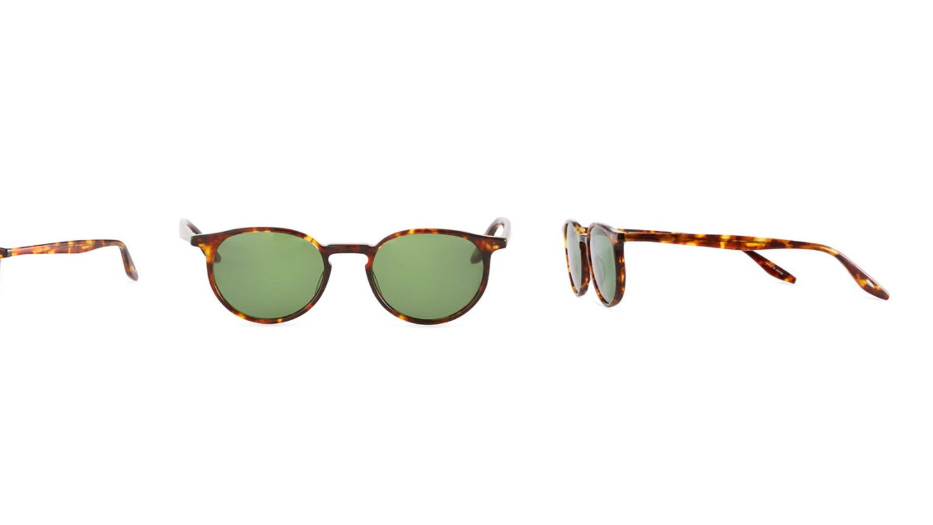 Barton Perreira Men's 007 Norton Tortoiseshell Round Sunglasses
