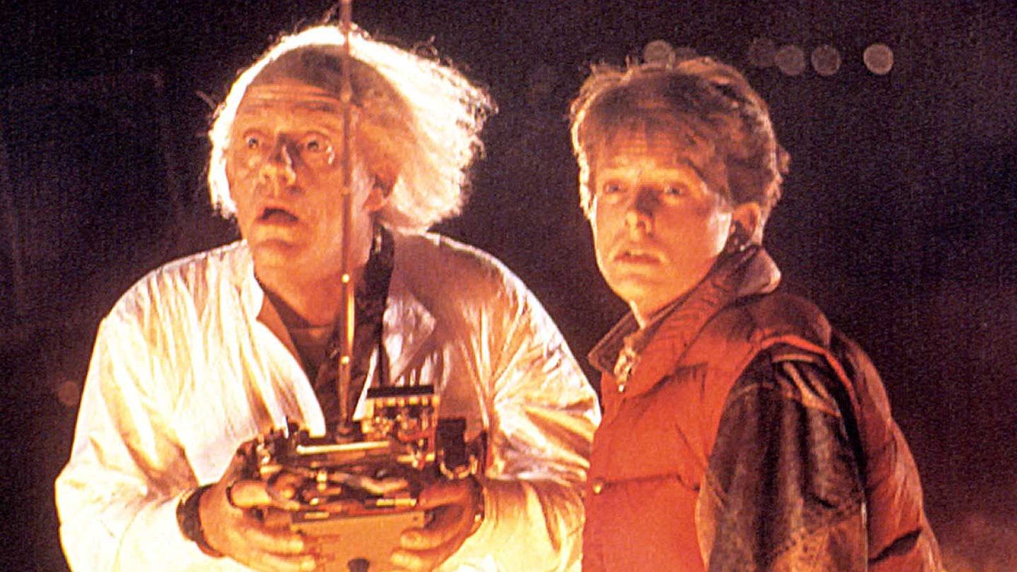 Christopher Lloyd and Michael J. Fox in "Back to the Future."