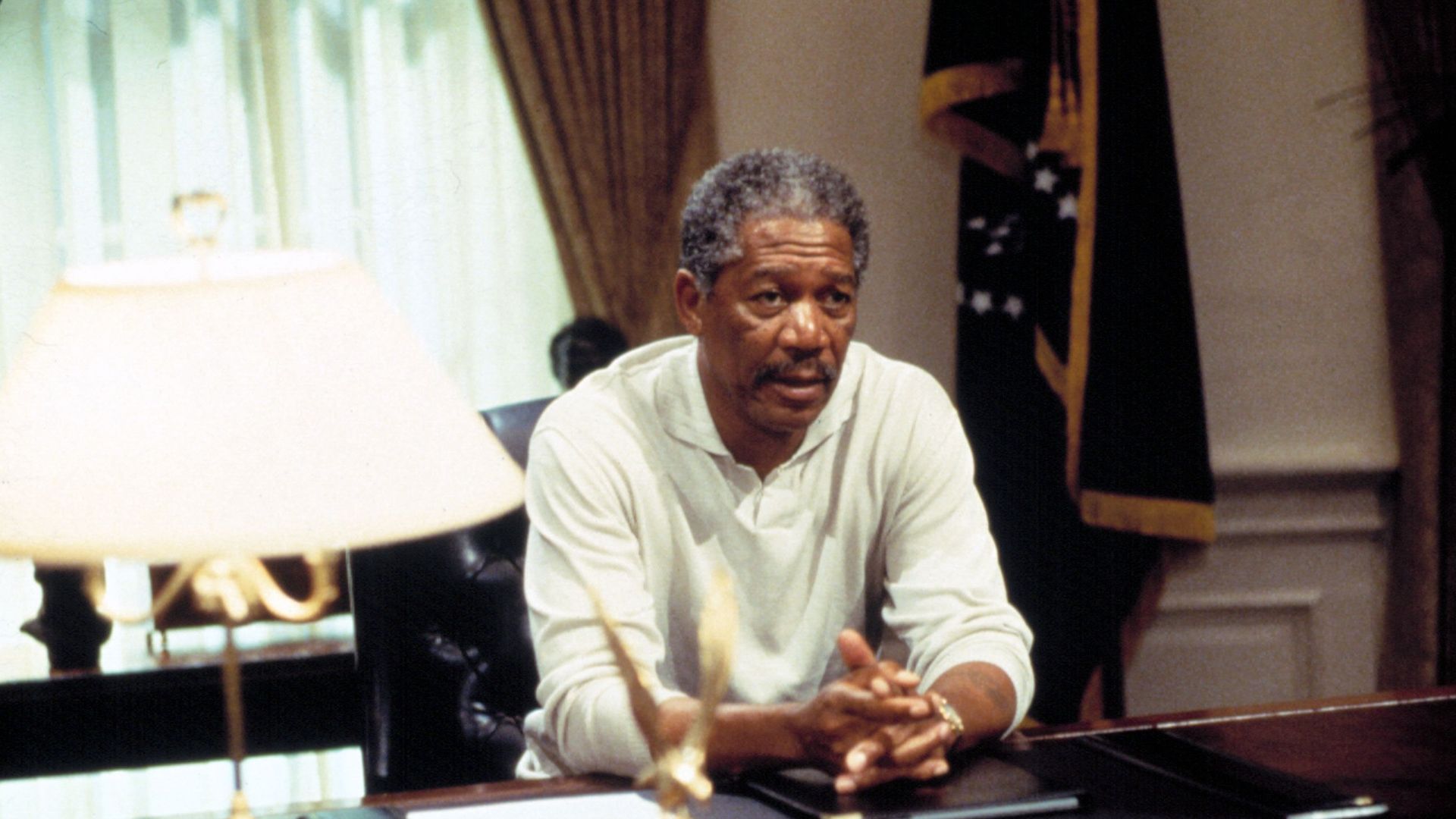 Morgan Freeman in "Deep Impact."