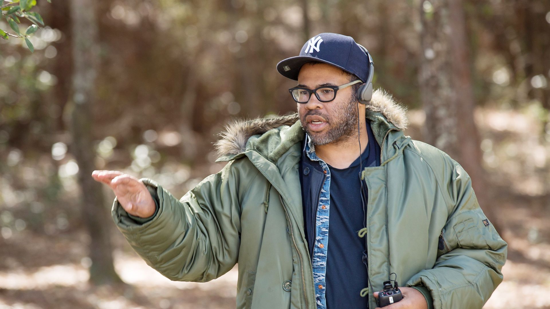 Jordan Peele on the set of "Get Out."