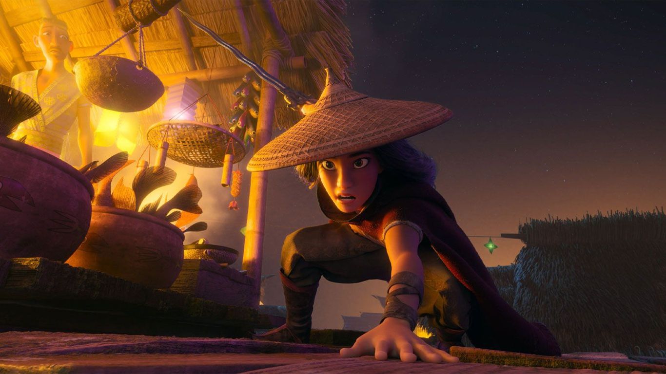 Raya (voice: Kelly Marie Tran) in "Raya and the Last Dragon."