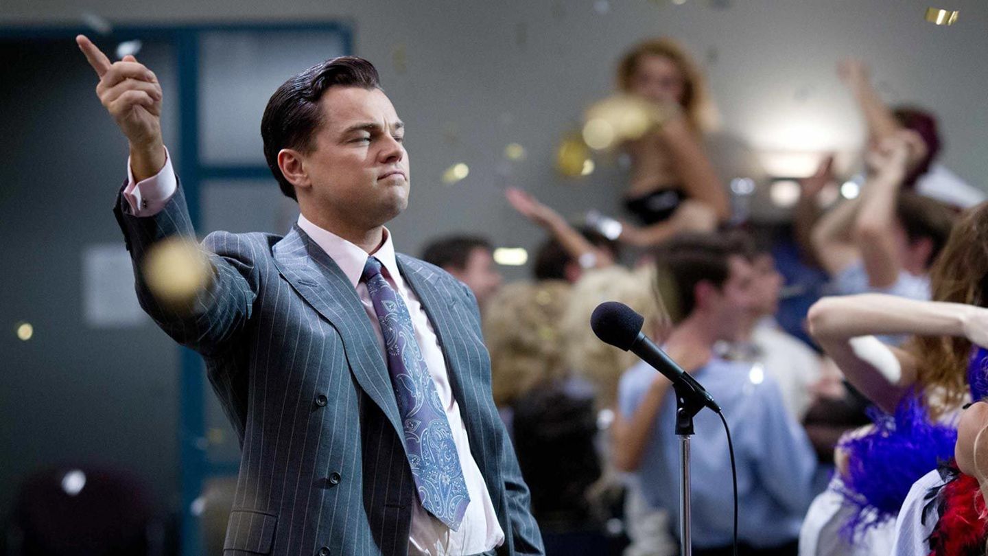 Leonardo DiCaprio in "The Wolf of Wall Street."