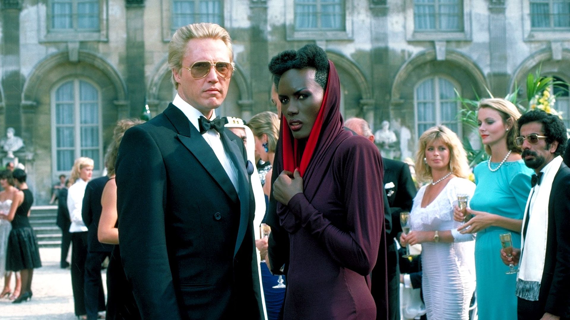 Christopher Walken and Grace Jones in "A View to a Kill."
