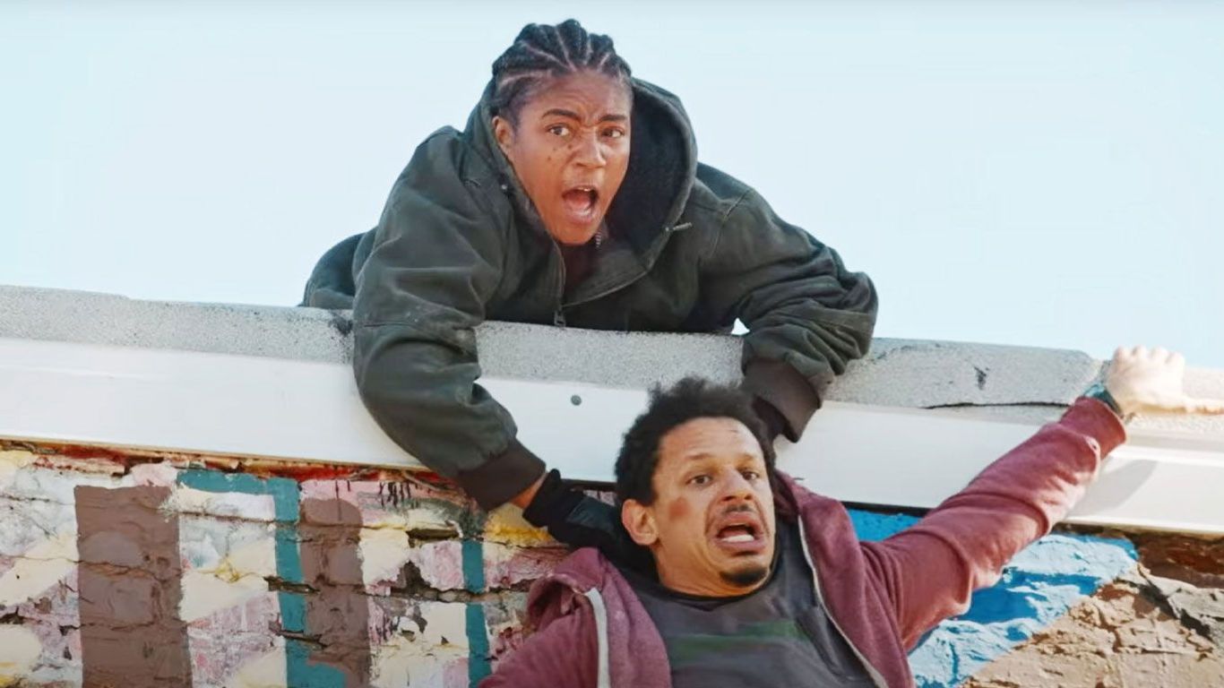 Tiffany Haddish and Eric Andre in "Bad Trip," one of the new indie movies.