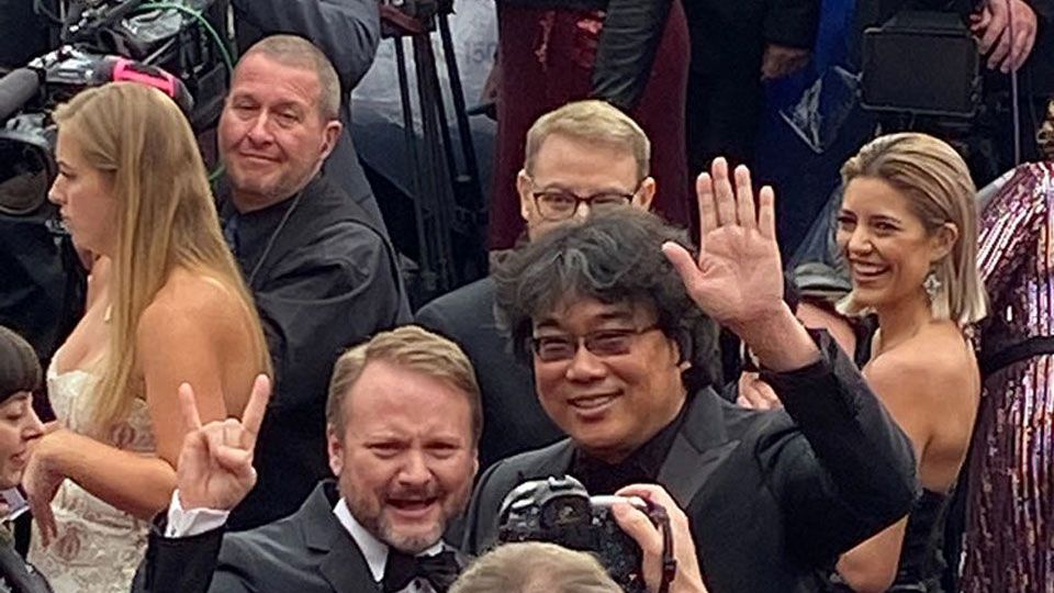 Rian Johnson & Bong Joon-Ho at the 92nd Academy Awards in Hollywood, CA.