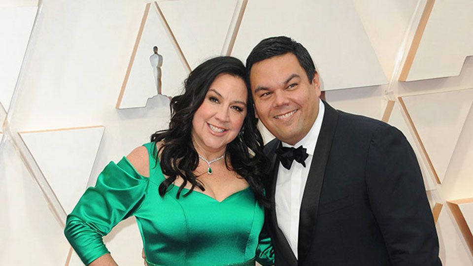 Robert Lopez & Kristen Anderson-Lopez at the 92nd Academy Awards in Hollywood, CA.