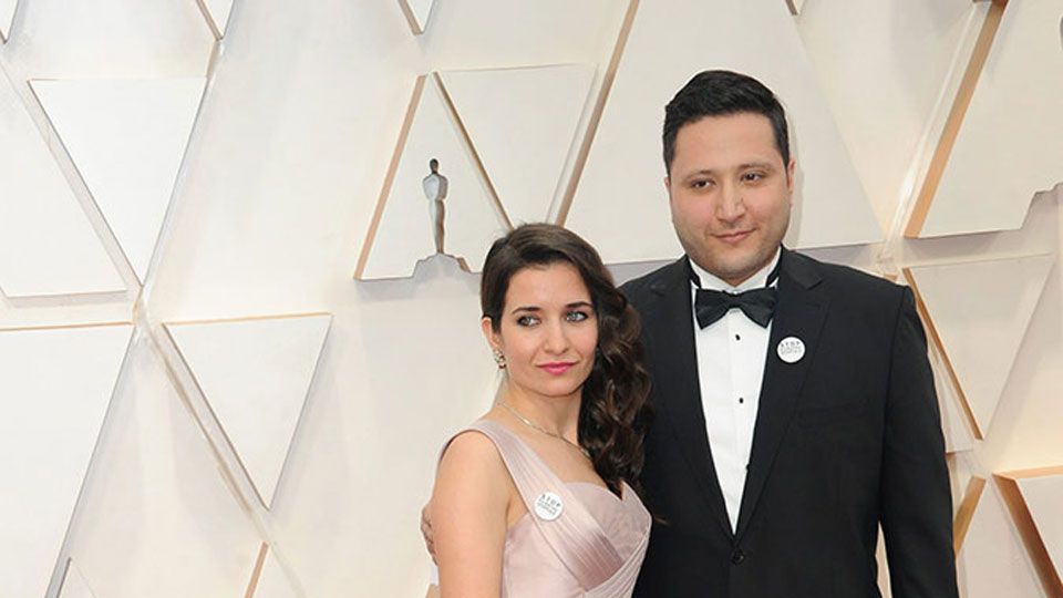Waad Al-Kateab & Hamza al-Kateab & Sama Al-Kateab at the 92nd Academy Awards in Hollywood, CA.