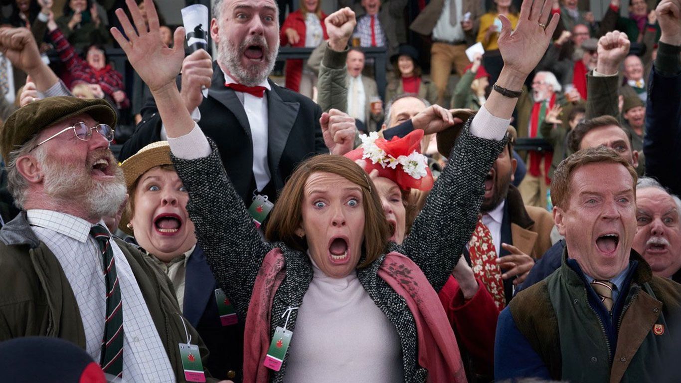 New Indie Movies - Owen Teale, Toni Collette and Damian Lewis in "Dream Horse."
