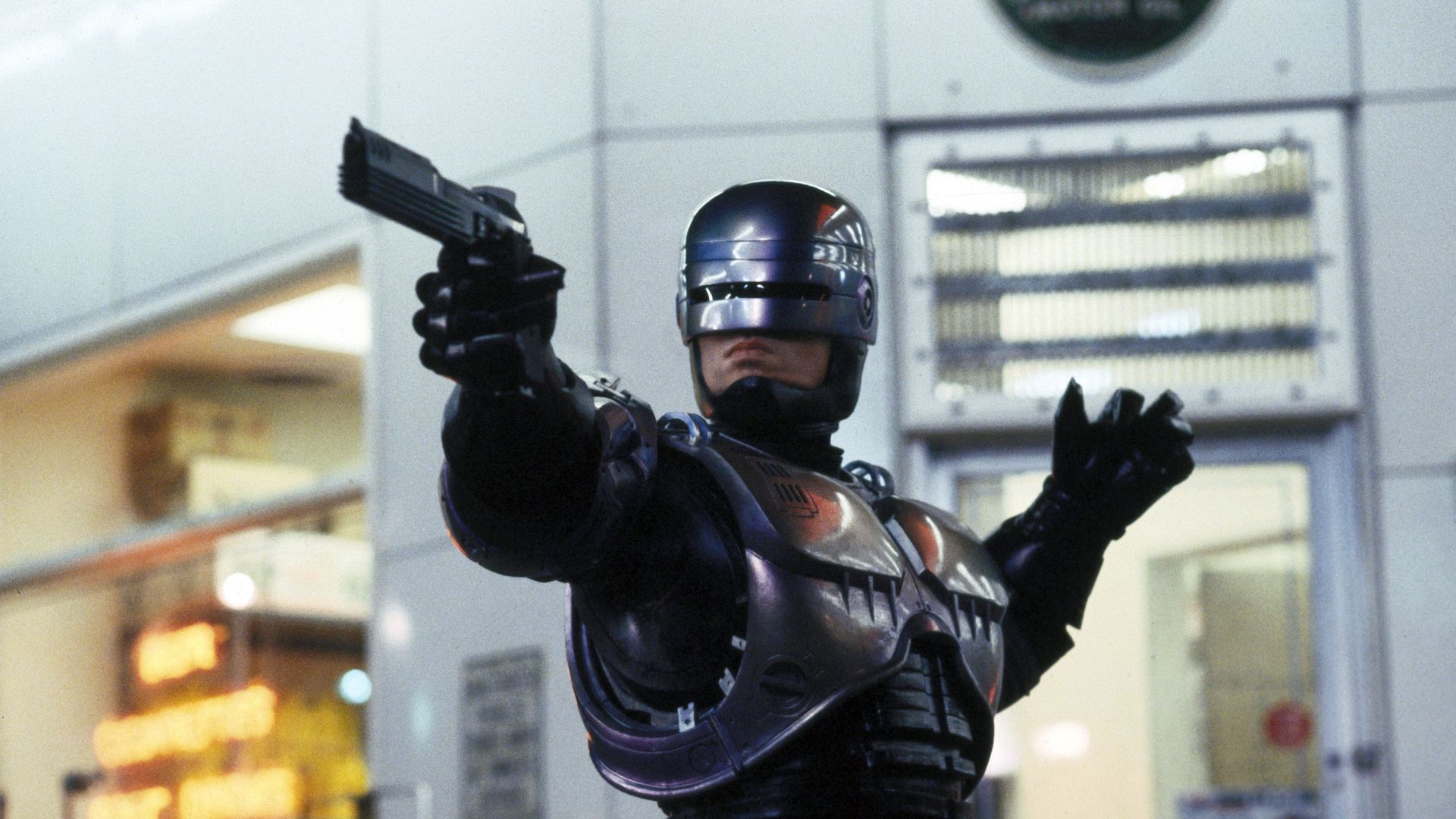 Peter Weller in "RoboCop."