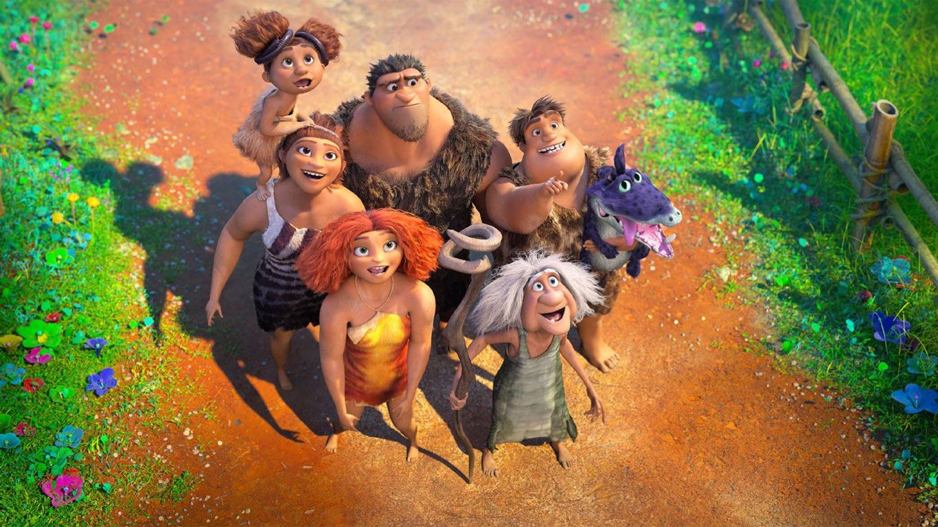 The Croods family in "The Croods: A New Age."