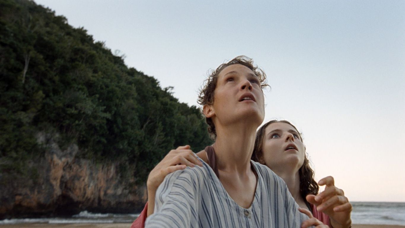 Box Office - Vicky Krieps and Thomasin McKenzie in "Old."